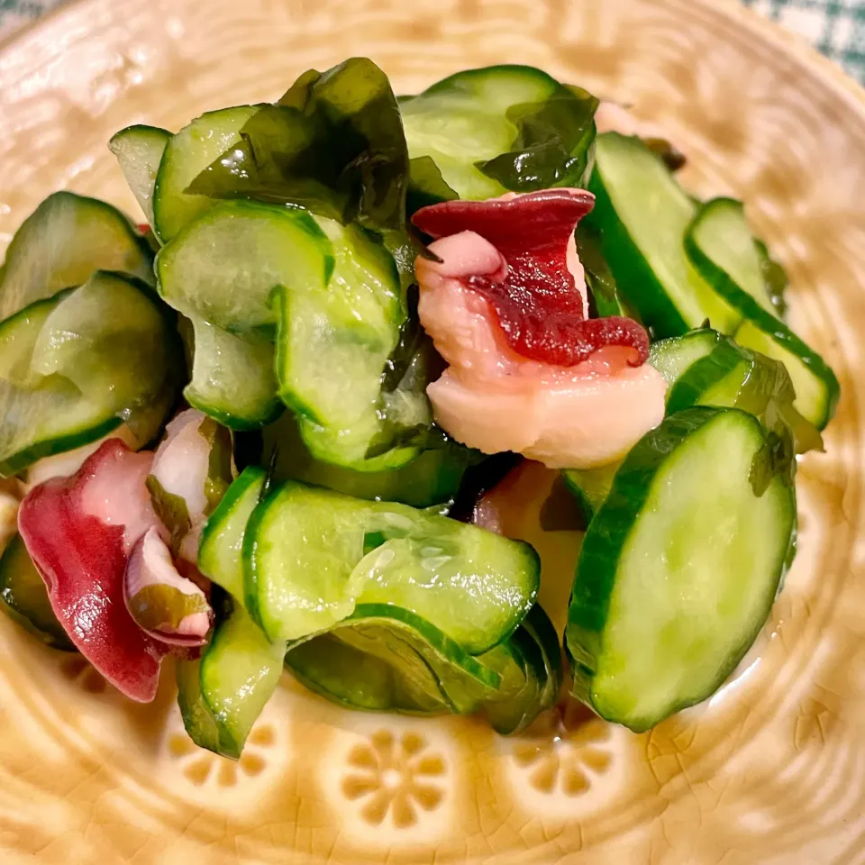 キュウリとタコの酢の物🐙🥒|ももさん