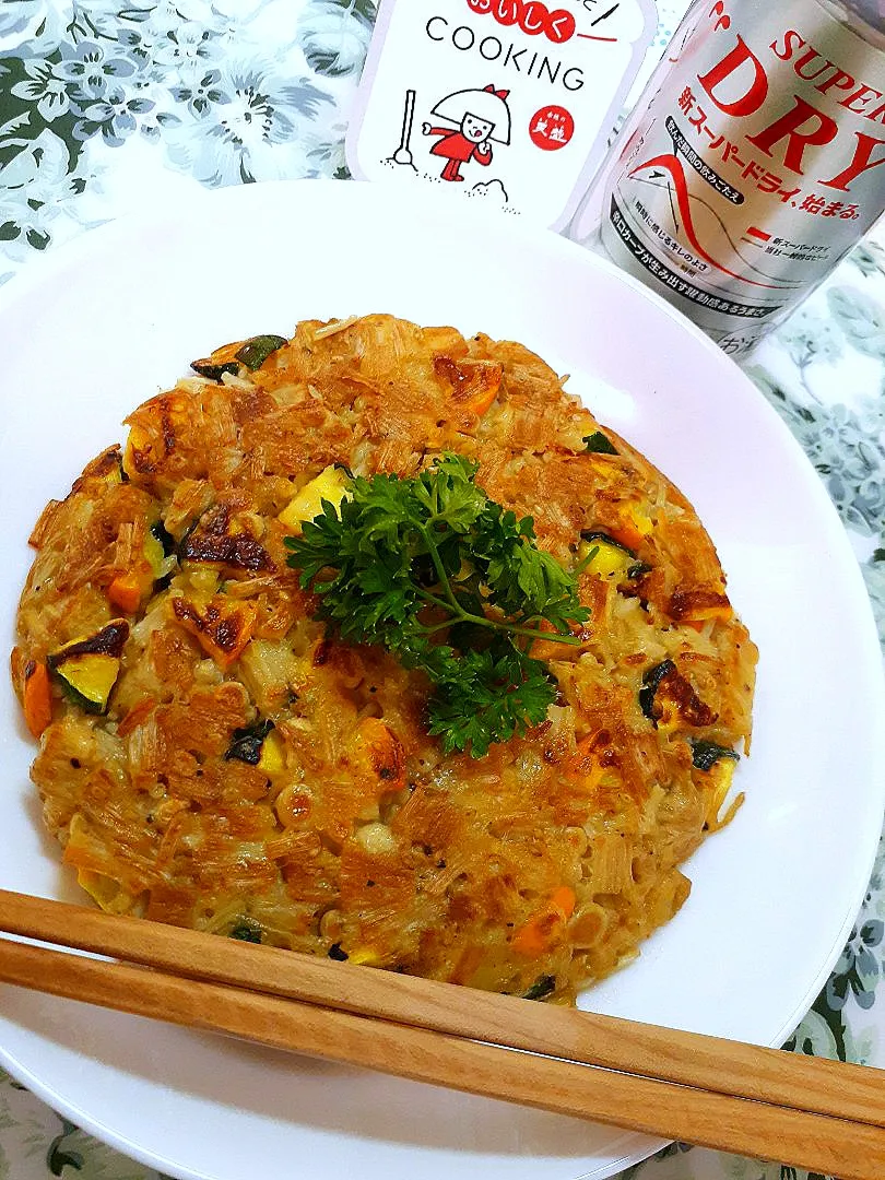 くろねこじったんさんの料理 低糖質𓀠ほぼえのきとコーンのチヂミ🍄エダマメカオル|@きなこさん