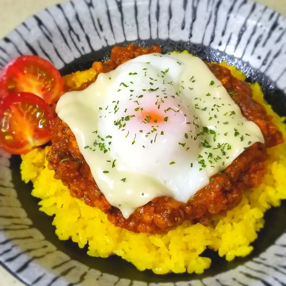 ミートソースリメイクキーマカレー🍛|ぱんだのままんさん