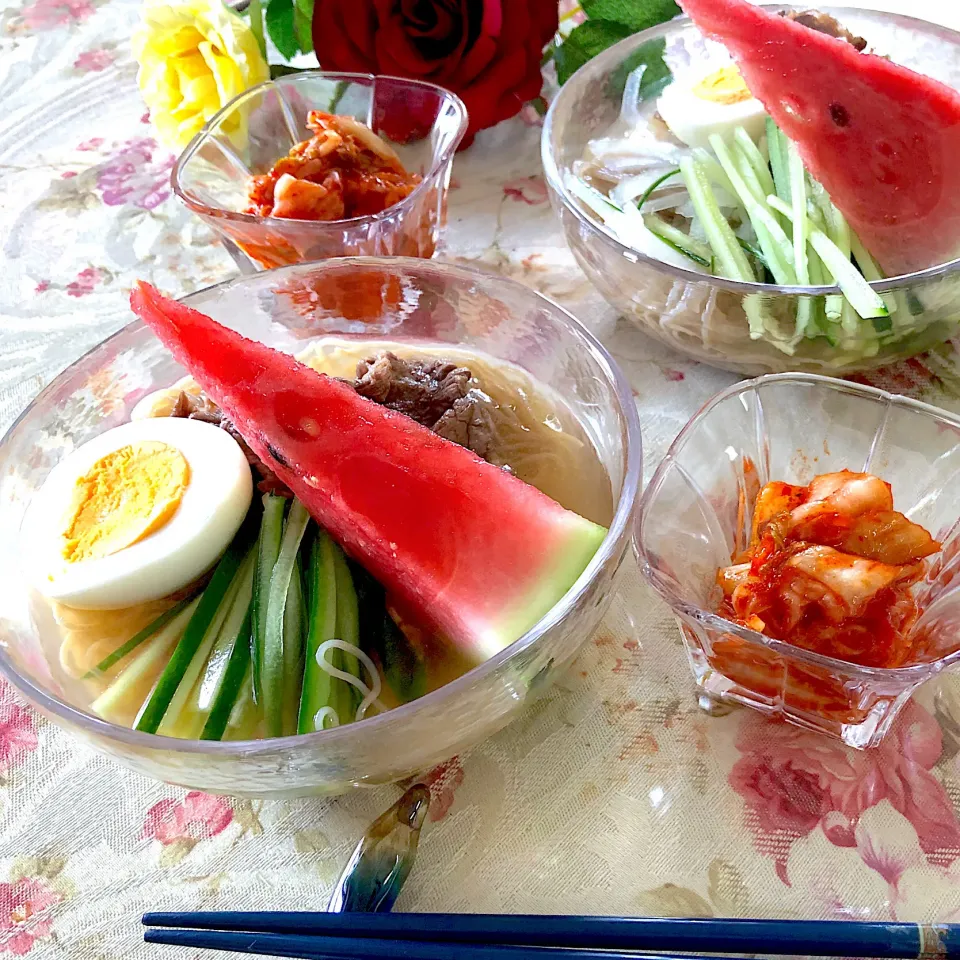 尾花沢スイカ🍉の冷麺|ちゃちゃ💐さん