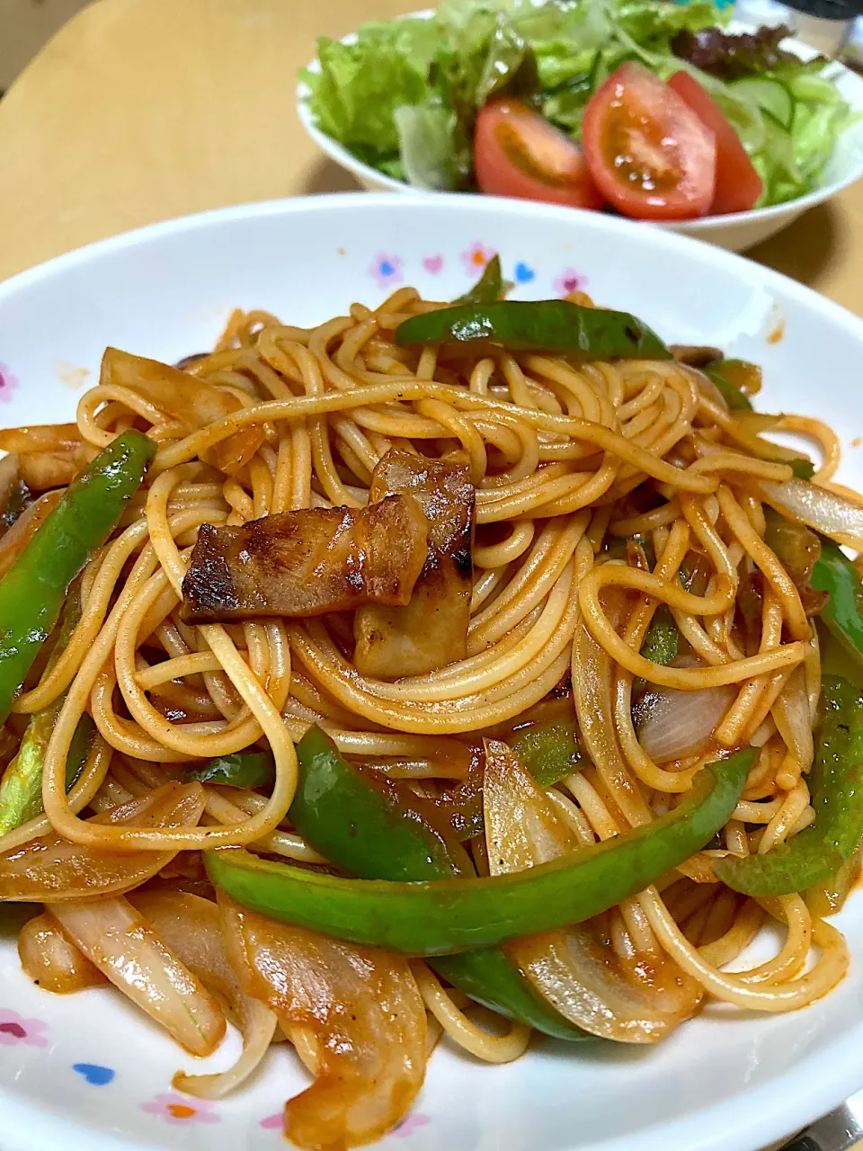 在宅勤務中の男飯(ナポリタン)|おおもりの星さん