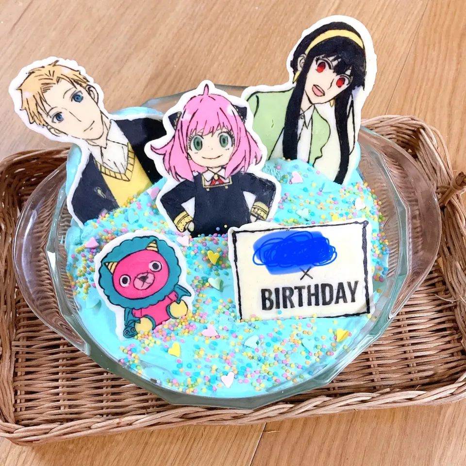 Snapdishの料理写真:SPY×FAMILYお誕生日ケーキ|m1ttamさん