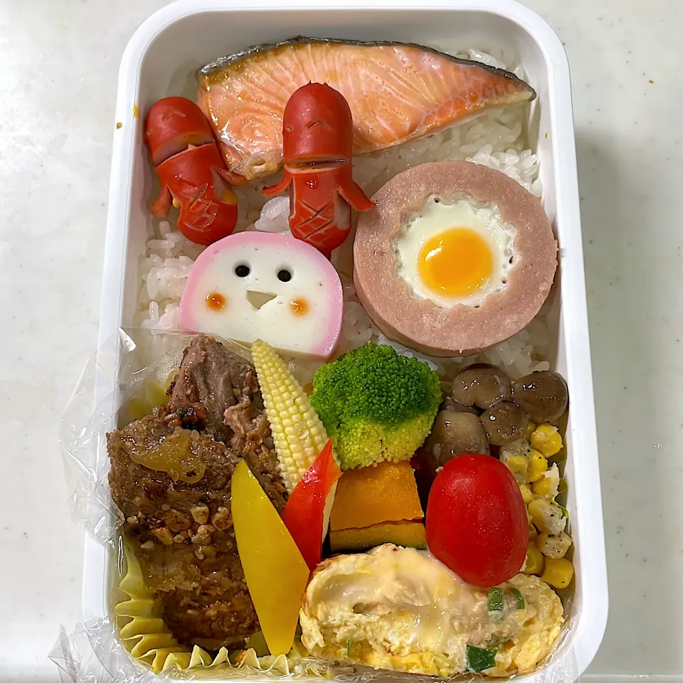 Snapdishの料理写真:2022年8月2日　オレ弁当♪|クッキングおやぢさん