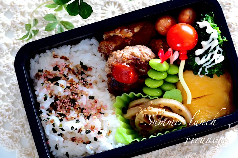 夏休みの宿題弁当🍱|りるのんさん