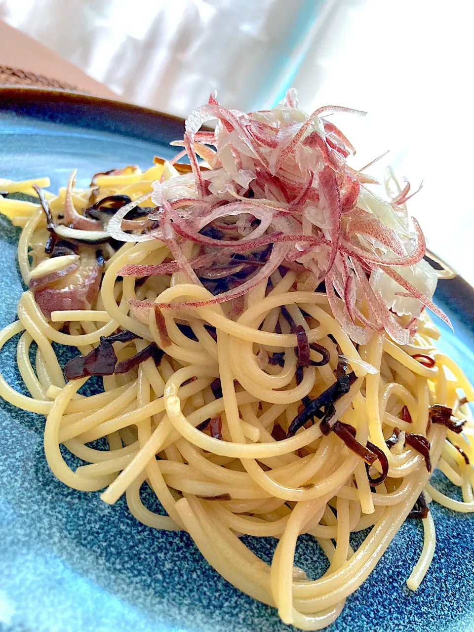 暑い日の茗荷スパゲティ😋🍝💕✨|アイさん