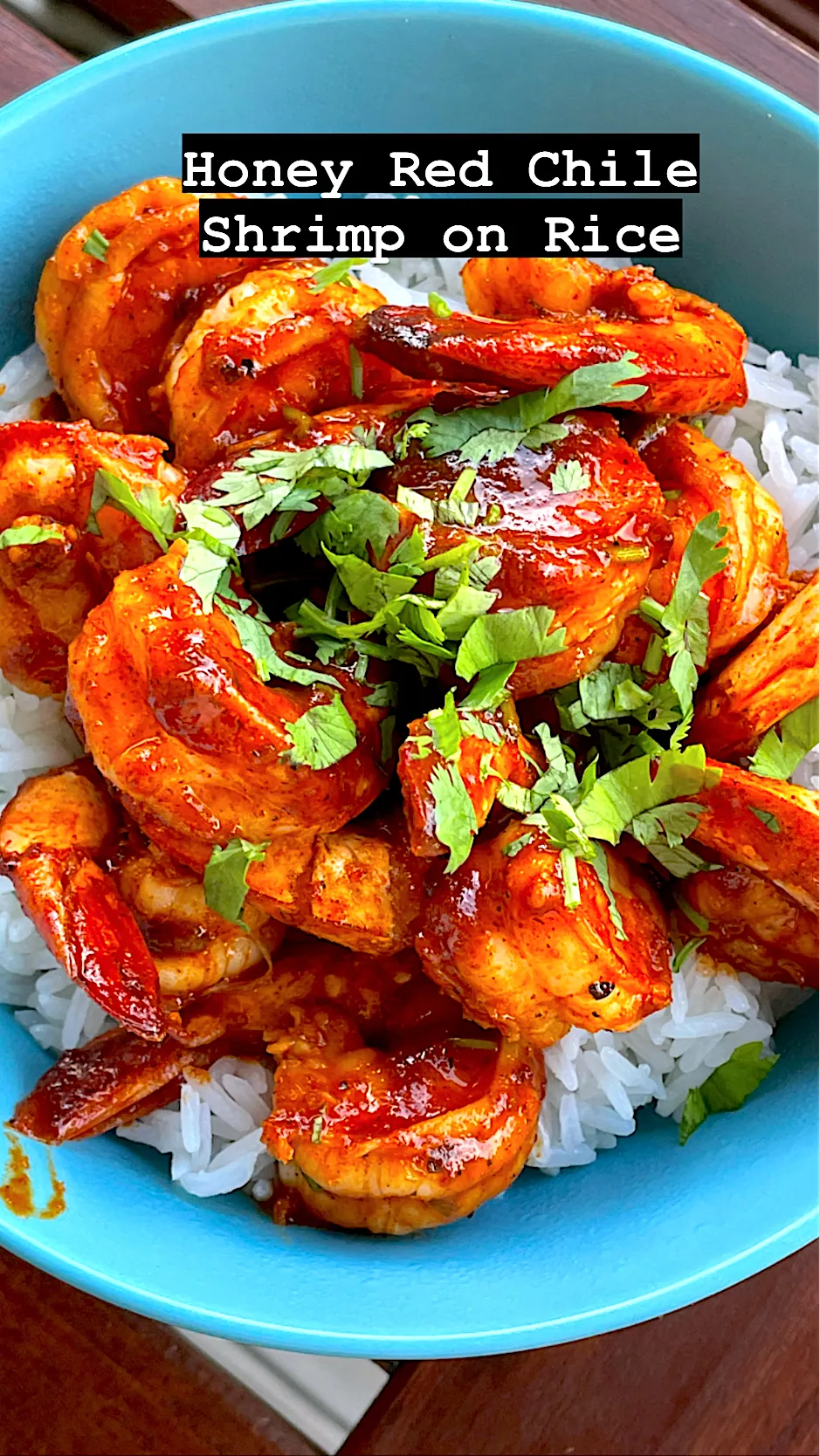 Snapdishの料理写真:Honey Red Chile Shrimp on Jasmine Rice|Chris Shannonさん