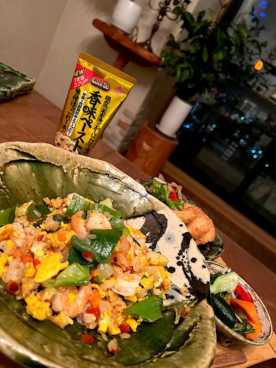 Snapdishの料理写真:急遽　冷凍ご飯でチャーハン|izunさん