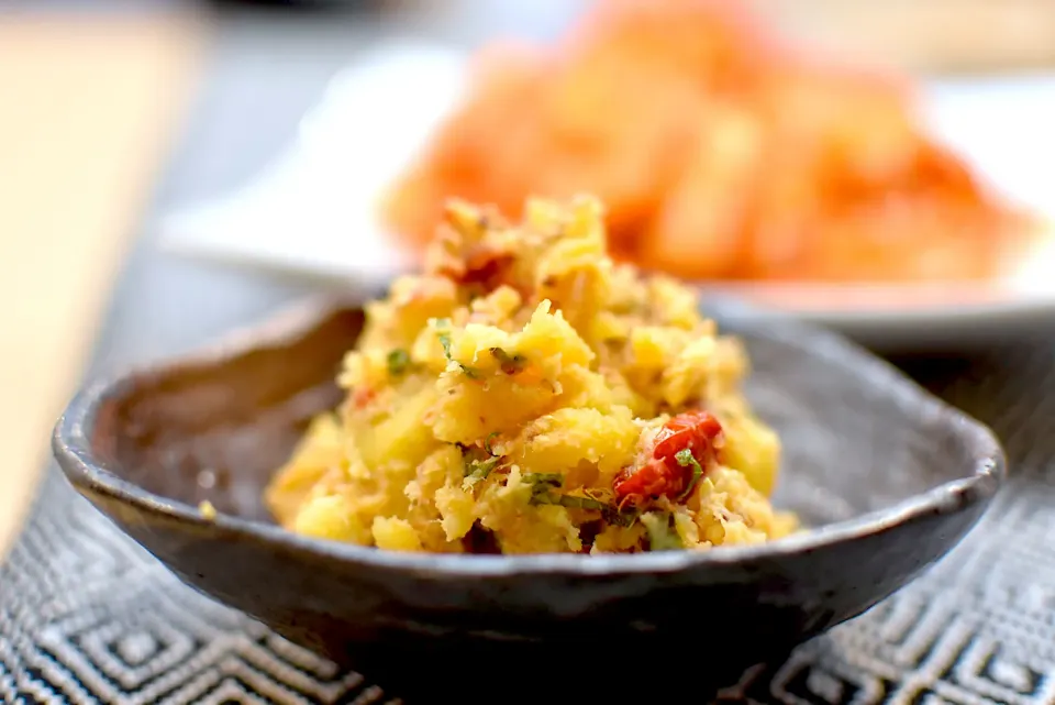 ドライトマトと大葉のポテサラ|dra-kichiさん