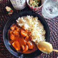 欧風カレー&ガーリックライス