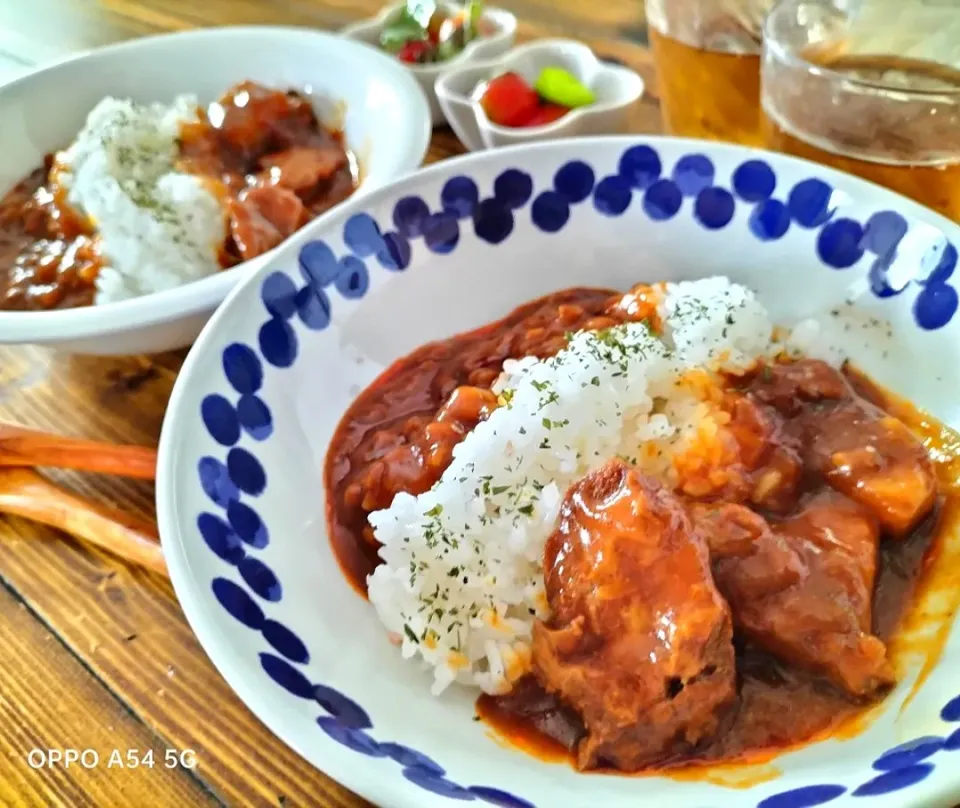 大豆ミート欧風&キーマ合盛りカレー|ankoさん