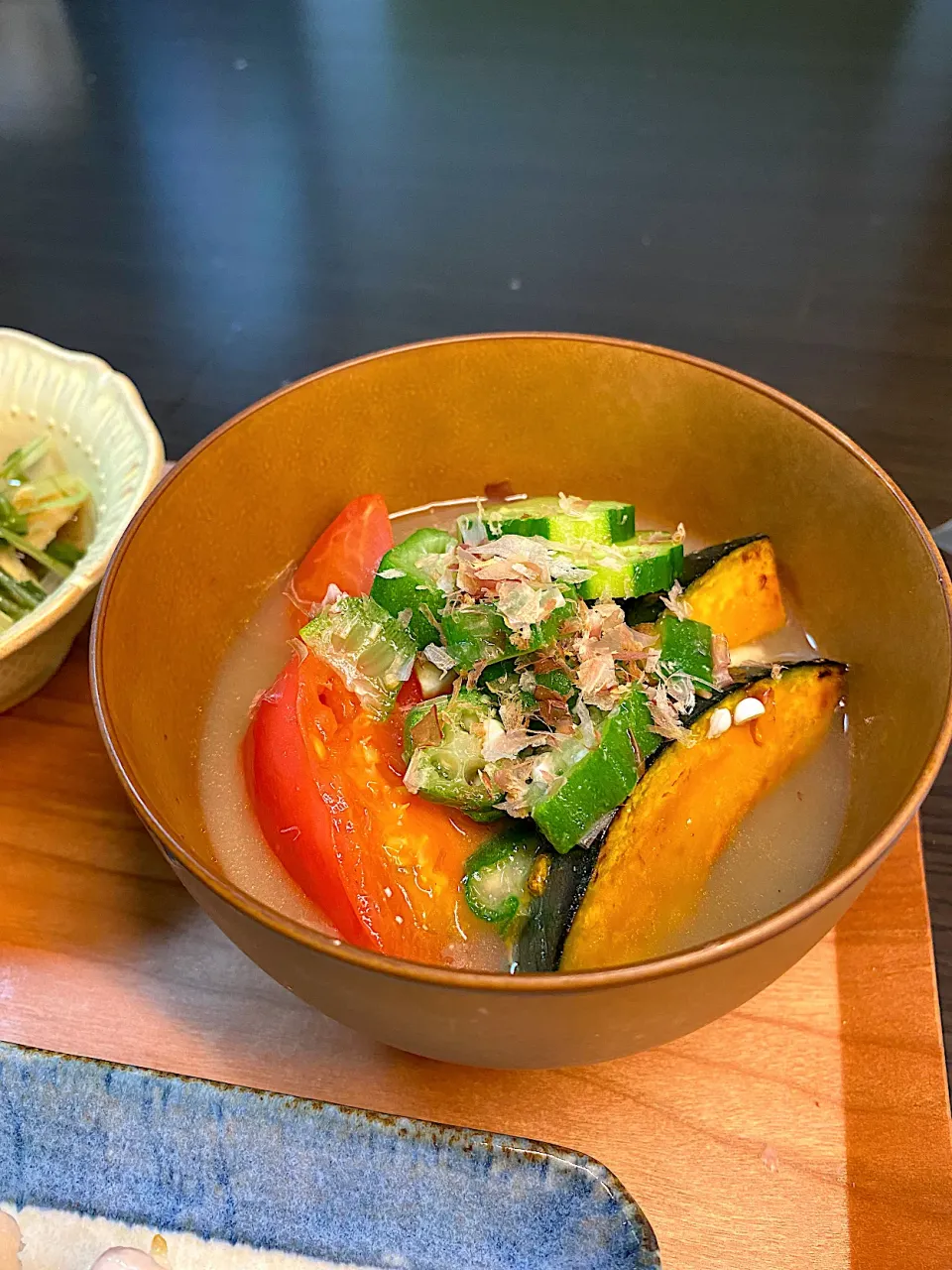 香ばし夏野菜の冷やし味噌汁|ちぐあささん