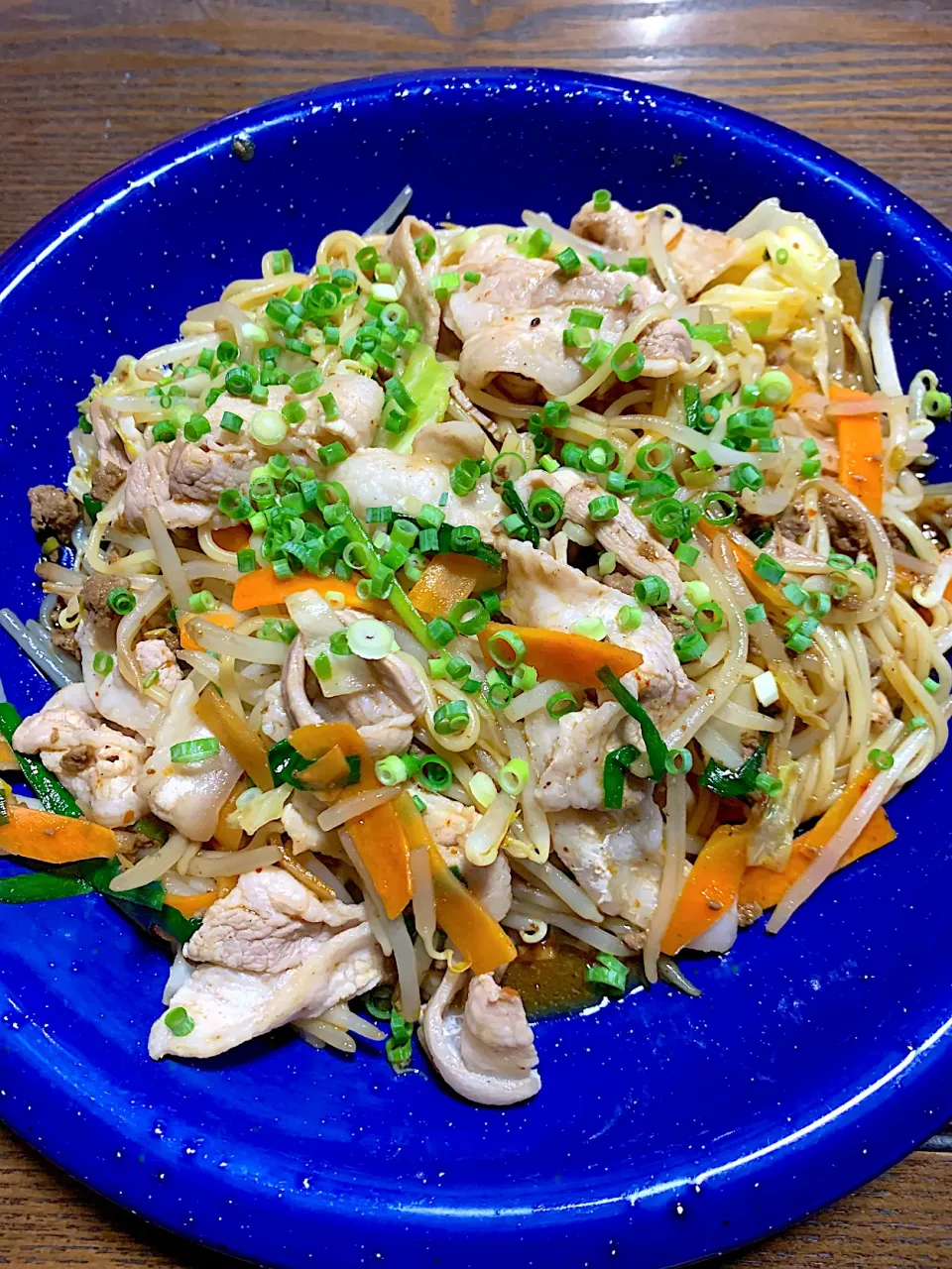 昨夜の麻婆茄子の残りのソースて^_^麻婆焼きそば^_^旨し^_^|きよっさんさん