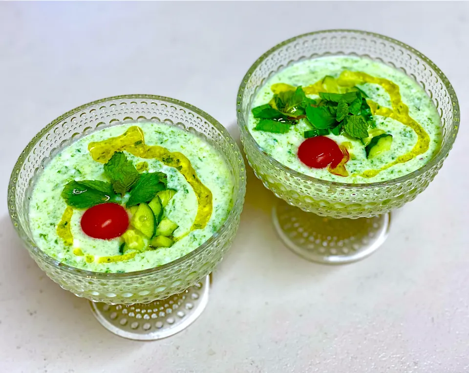 Snapdishの料理写真:🥒きゅうりのヨーグルトスープ風|にゃあ（芸名）さん