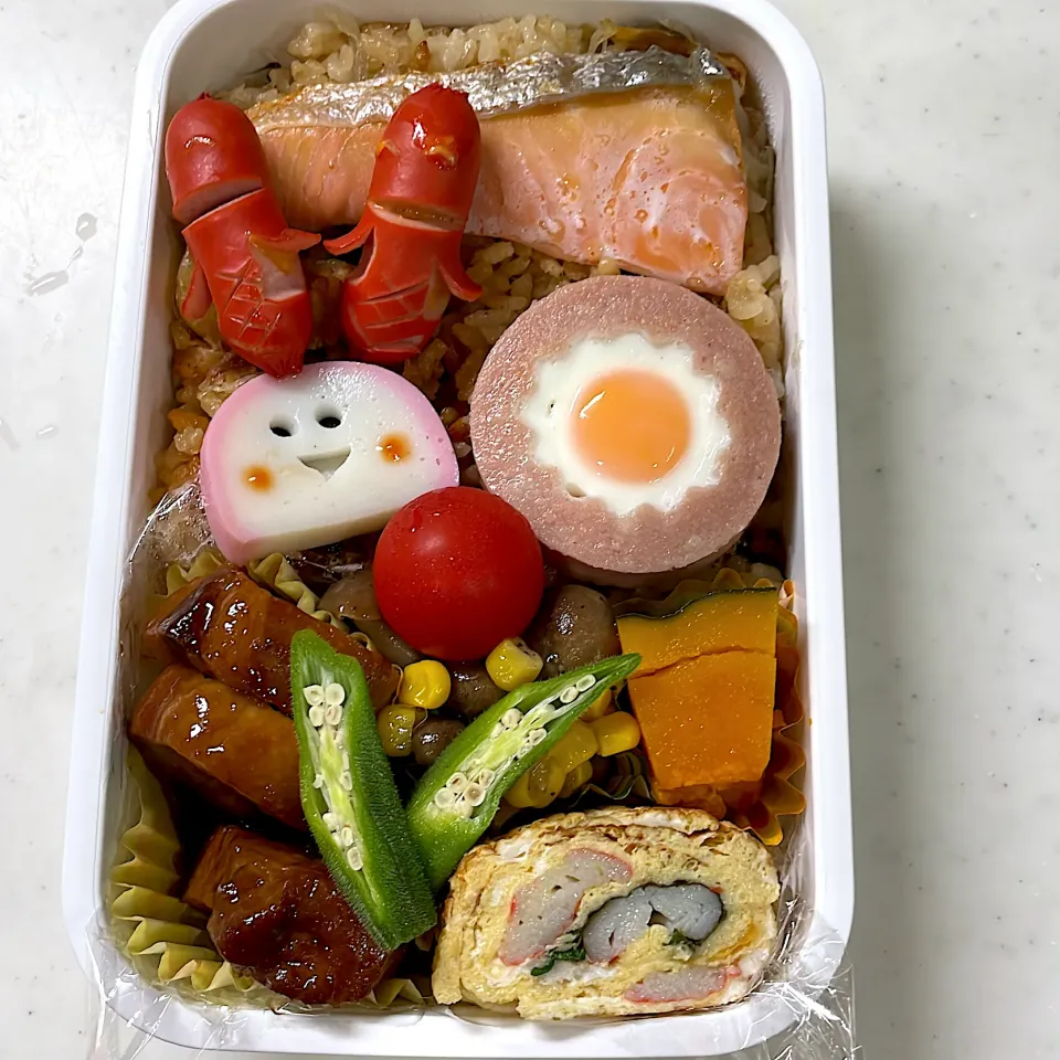 Snapdishの料理写真:2022年8月4日　オレ弁当♪|クッキングおやぢさん