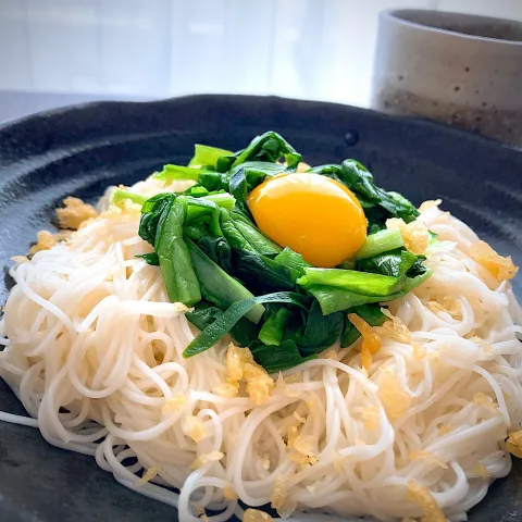 「ヤマサそうめん専科」を使ってみたSnapdishの料理・レシピ写真:8/4 ニラ素麺