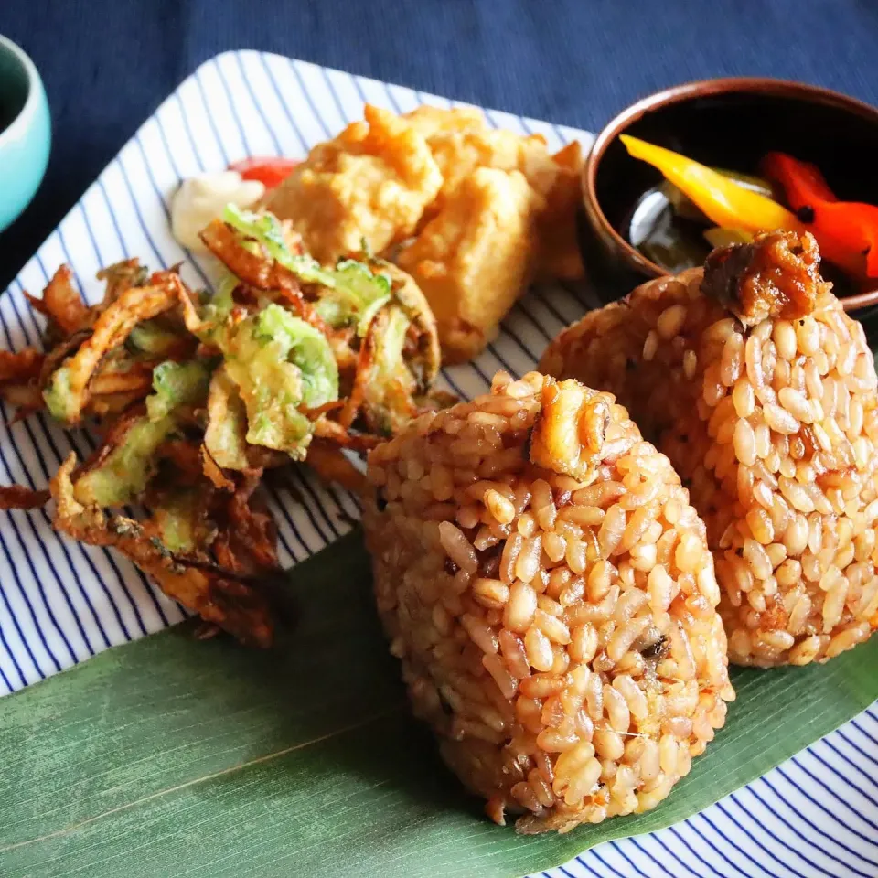 うなぎの炊き込みご飯おにぎりプレート|sho_shoさん