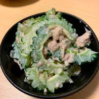 Snapdishの料理写真:ゴーヤサラダ|tomomoさん