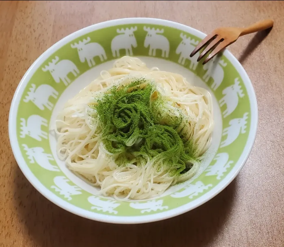 練乳抹茶デザートそうめん|ナナさん