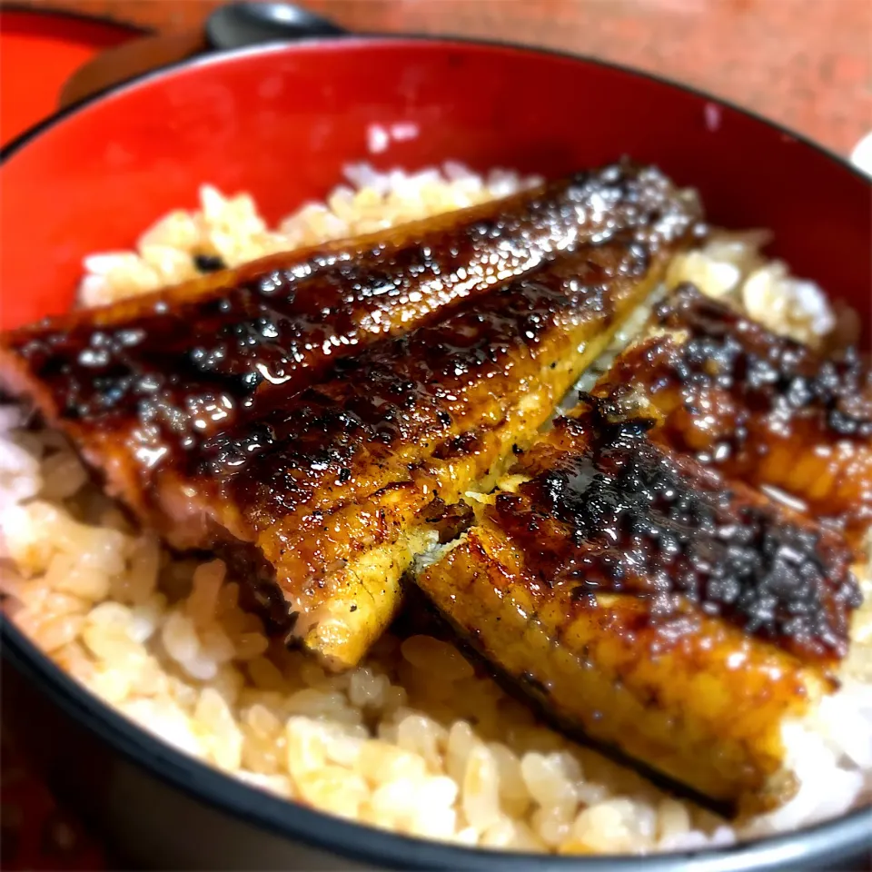 鰻料理 鹿六（新宮）の上鰻丼　ごはんの中にも鰻！|Hiro Yanさん