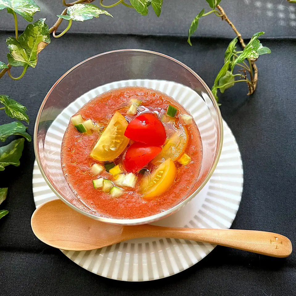 🍅毎日でも食べたいくらいに大好きなガスパチョ😍🥄|Hollyさん