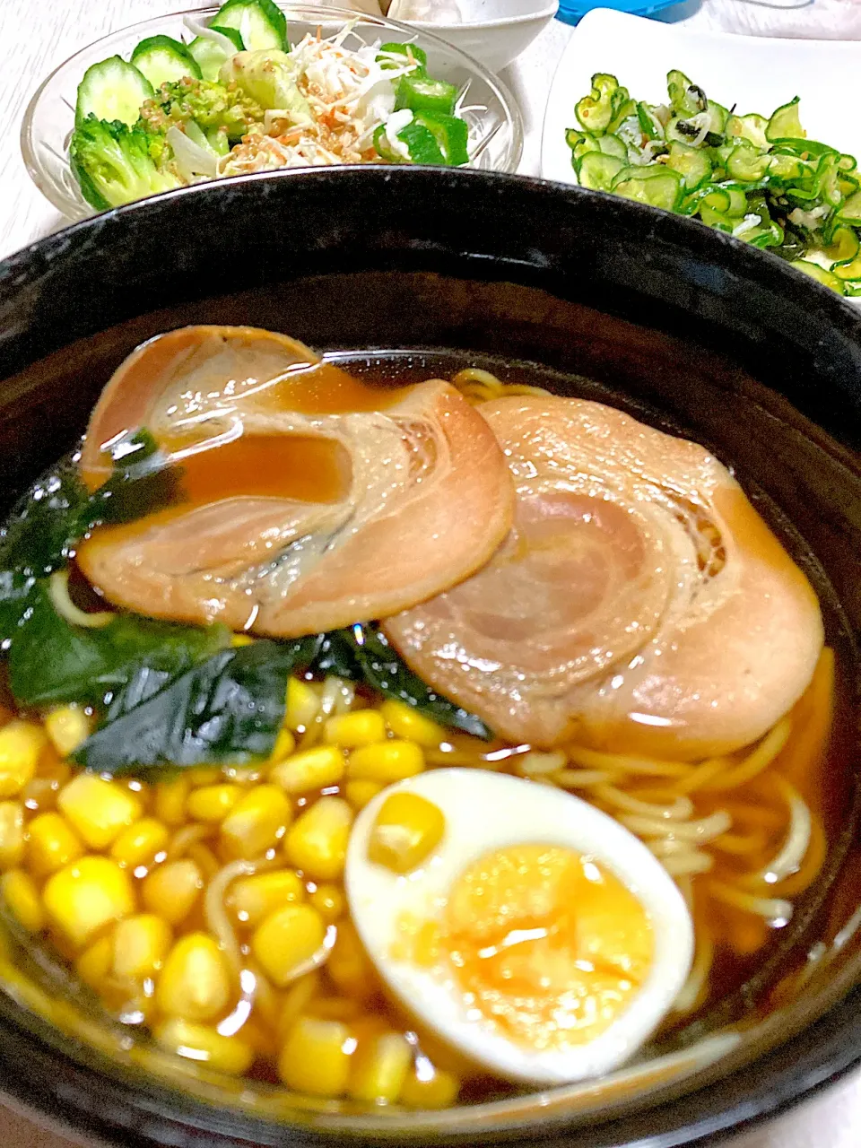 Snapdishの料理写真:お手製醤油ラーメン|Ayaさん