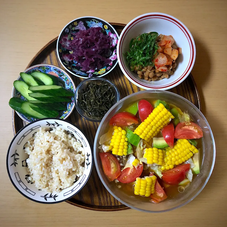 #vegan  味噌汁サラダ|makiko_aさん