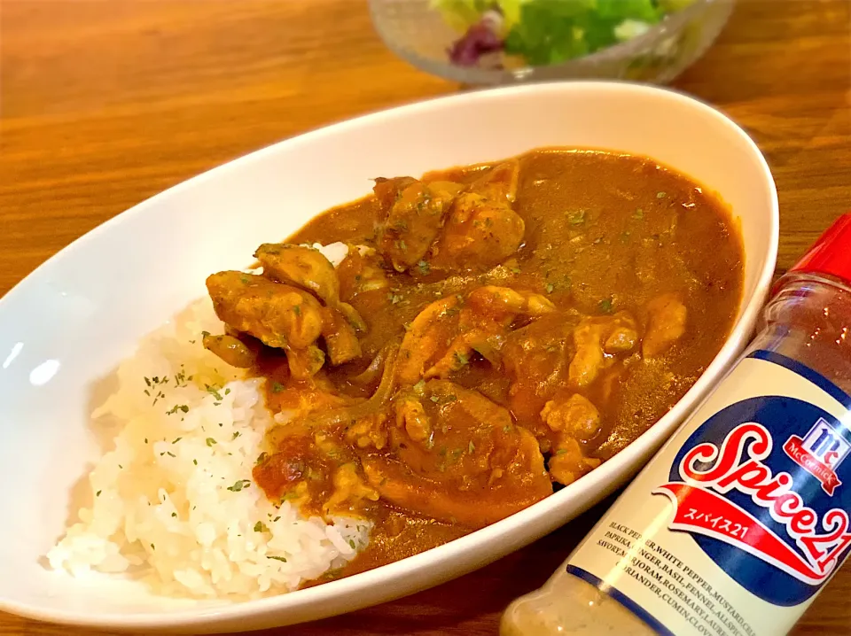 トマトチキンのバターカレー|ふくすけ食堂さん