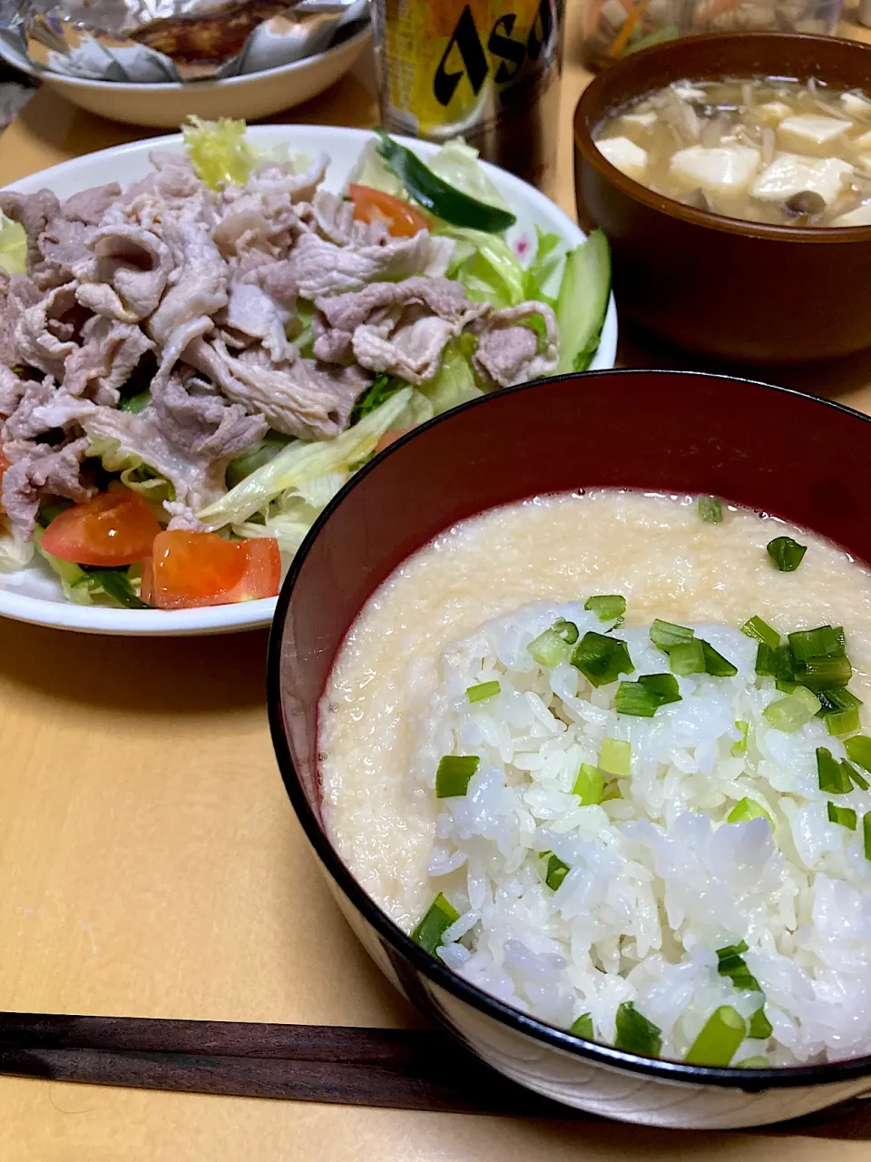 単身赴任中の男飯(冷しゃぶサラダ)|おおもりの星さん