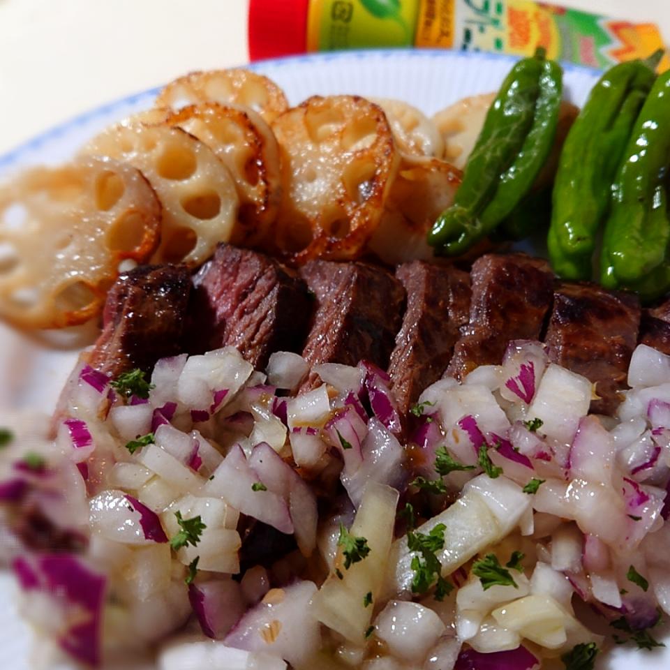 オージー ビーフステーキ ハラペーニョソース ポトス Snapdish スナップディッシュ Id 094uca