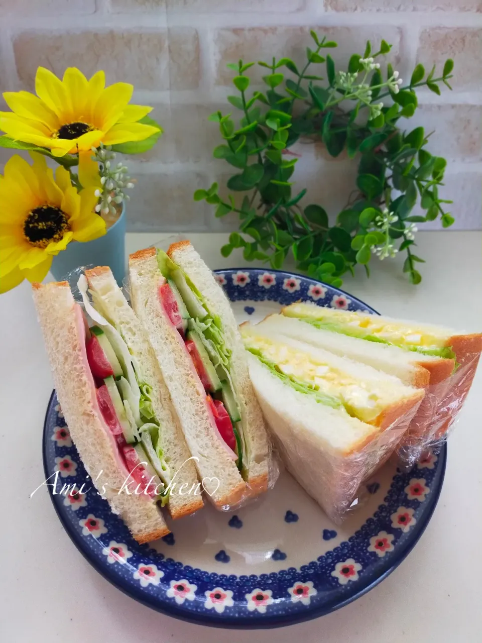 あみさんの料理 山食パン☺️🍞ミックスサンド🥪|あみさん