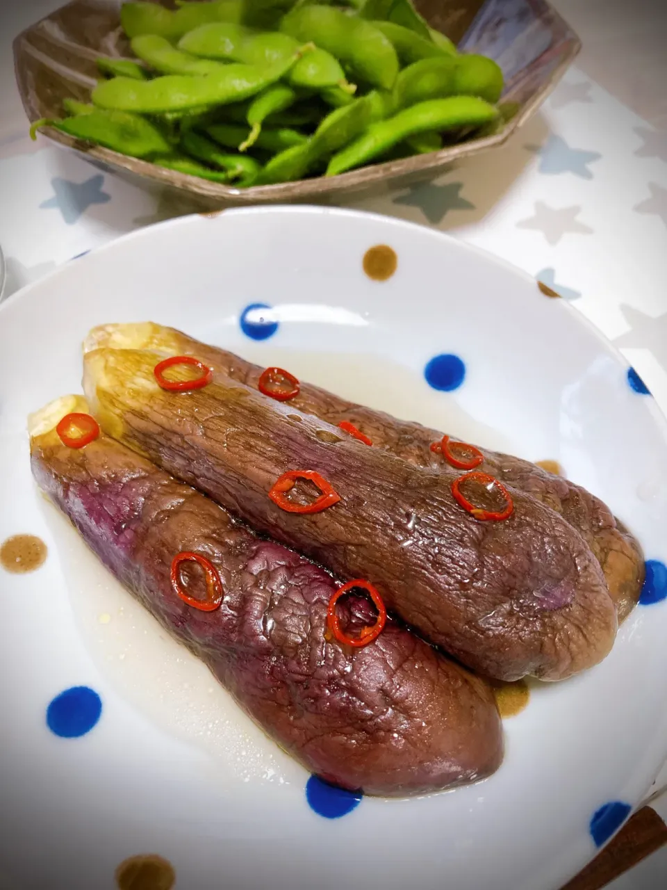 レンジでナスの煮浸し|白のパンダさん