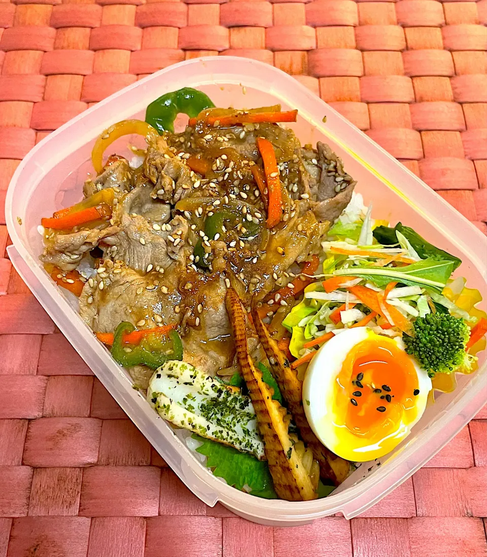 中学生息子のお弁当🍱 焼き肉弁当🍱|Snow10さん