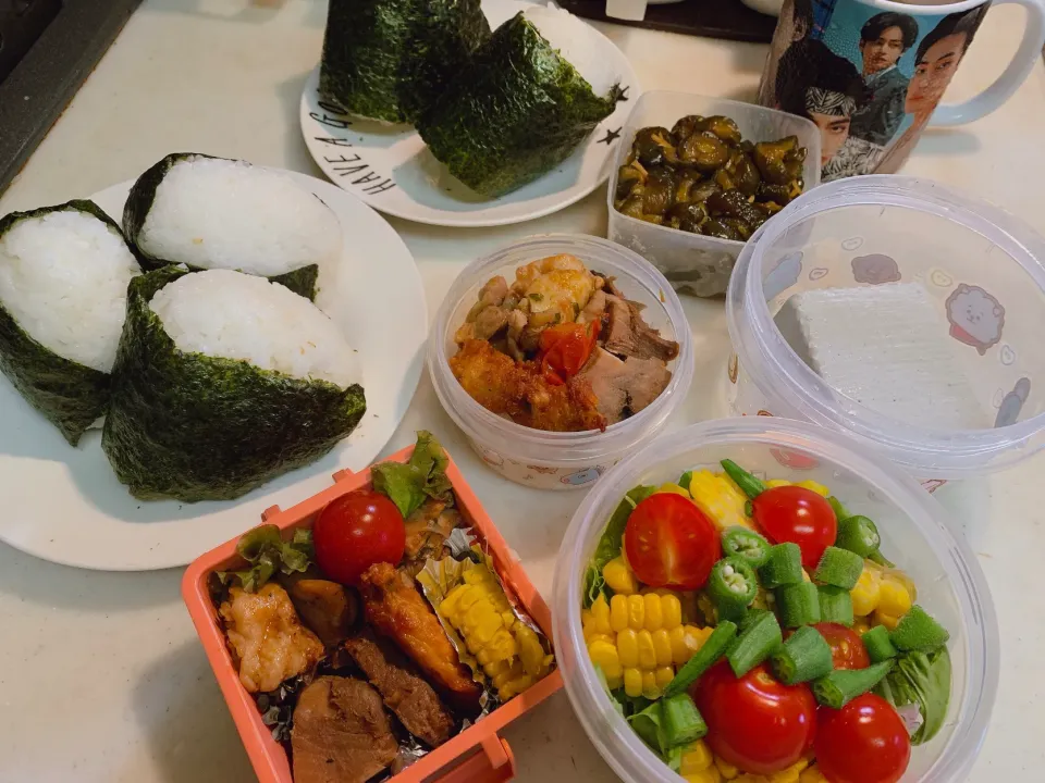 Snapdishの料理写真:2022.7.27.💜お弁当|kimikimiさん