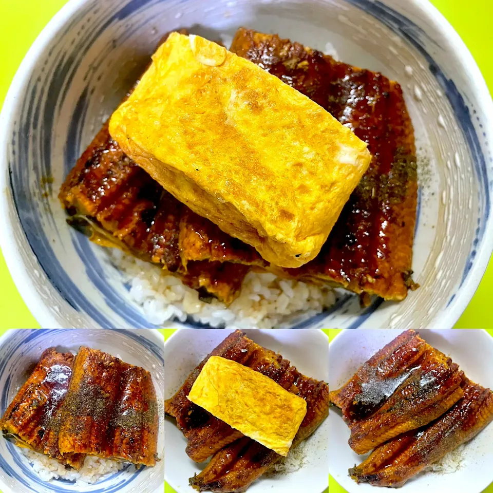 鰻丼 だし巻き卵乗せ|ゆきさん