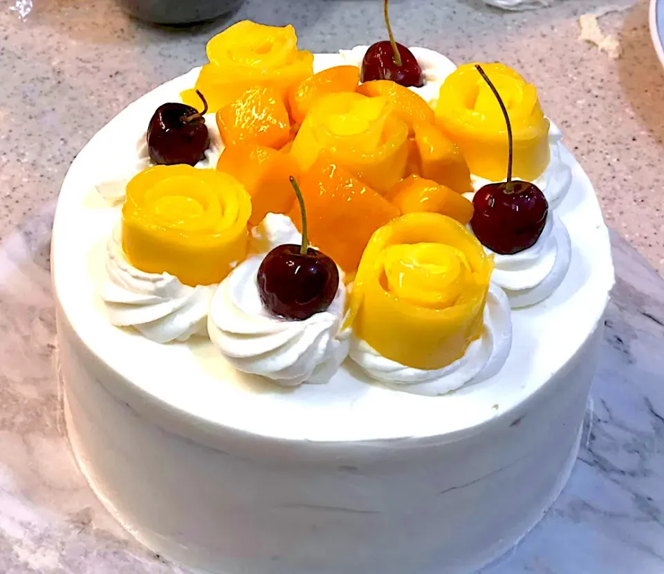 Mango Cherry Cake|Ronaさん