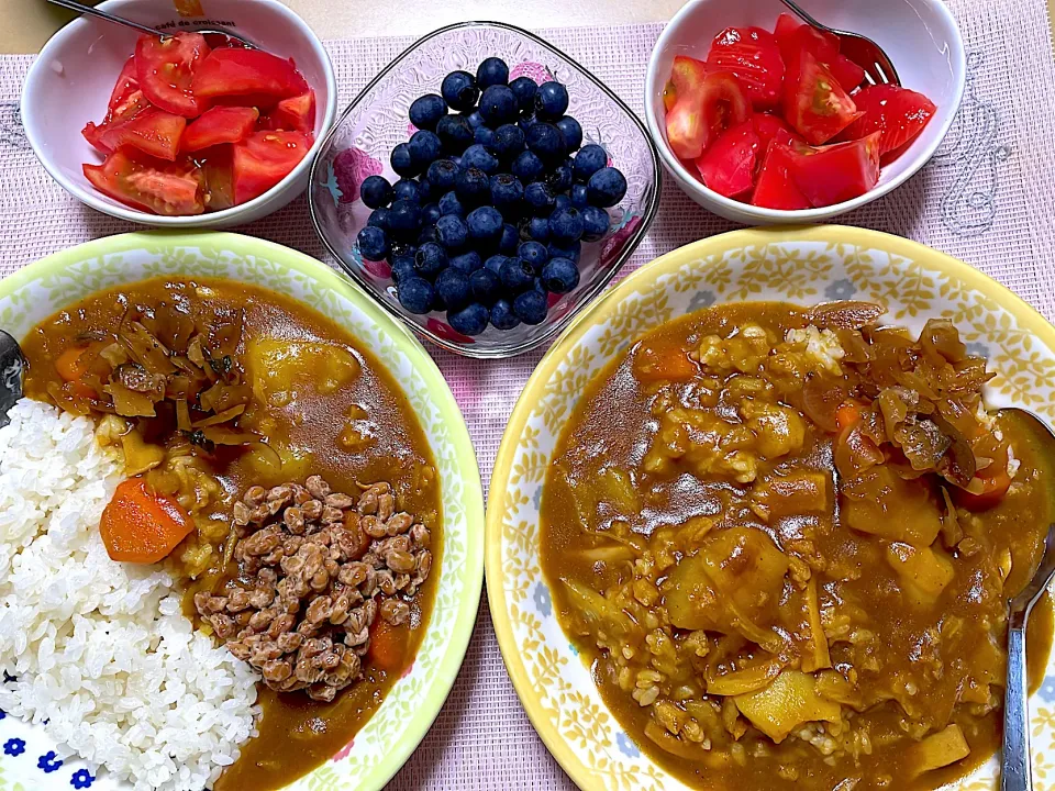 久しぶりの♪カレーライス晩ごはん~(^^)❤︎|いつくしみちゃんさん