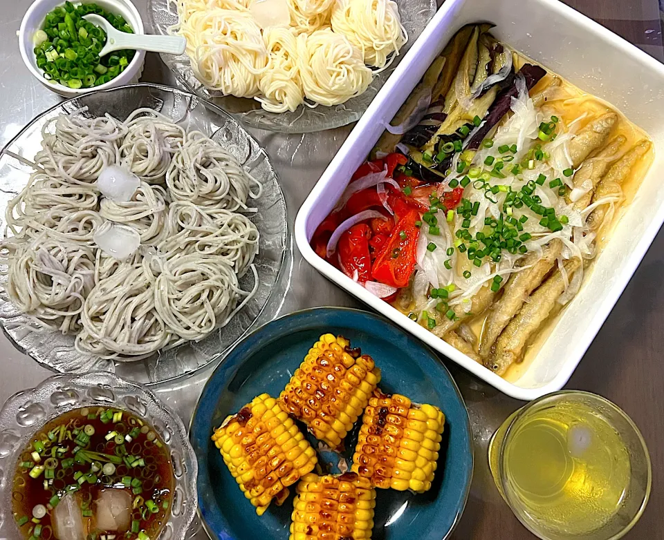 素麺食べ比べ😋|noeさん