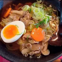 Snapdishの料理写真:手作りスープにコク旨の餡が絡んだ 野菜たっぷり「広東麺」|koheiさん