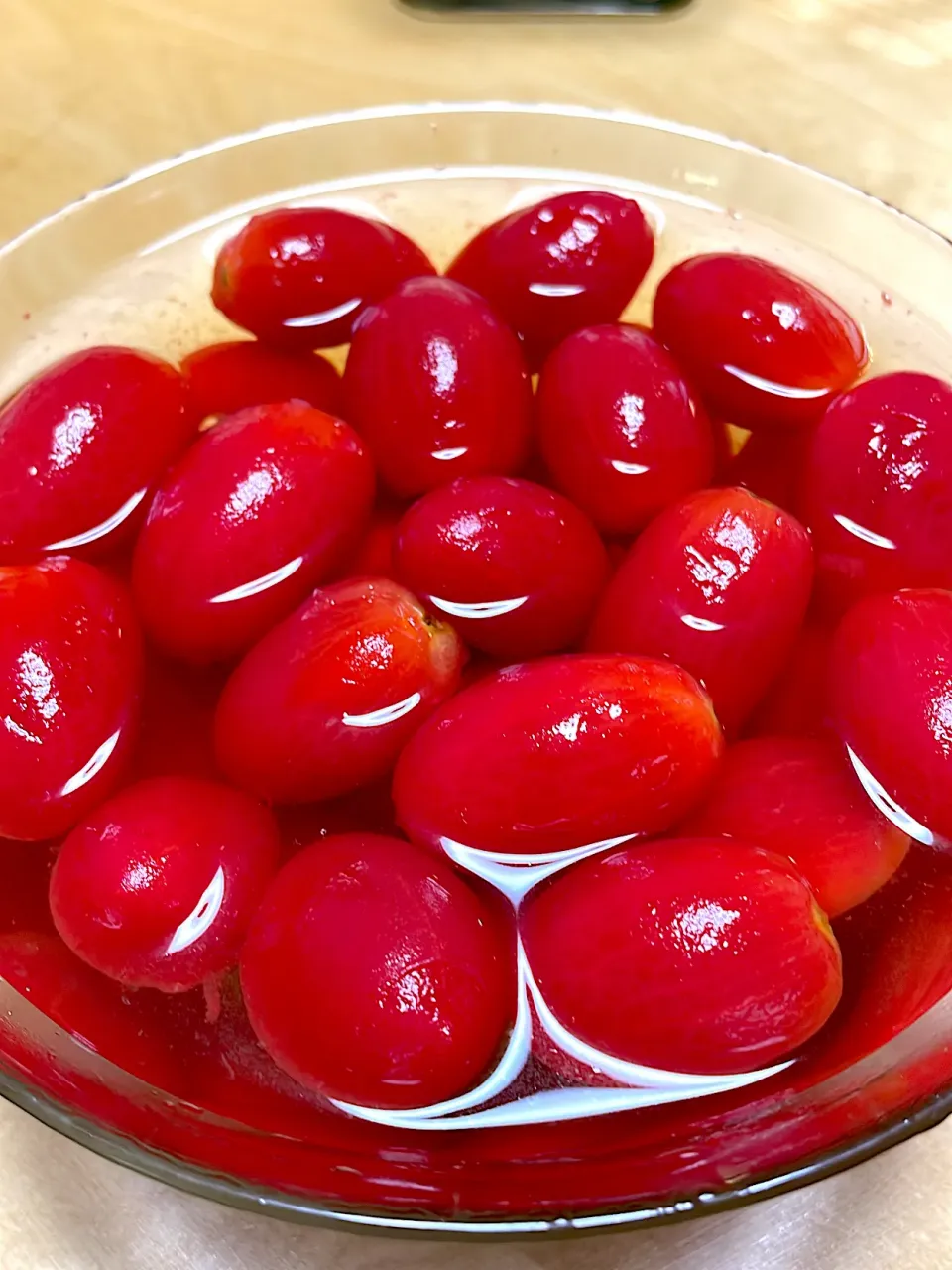 Snapdishの料理写真:頂き物のトマト🍅コンポートにしました|abekoさん