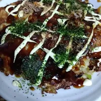 Snapdishの料理写真:オートミールお好み焼き作りました。|マスチさん