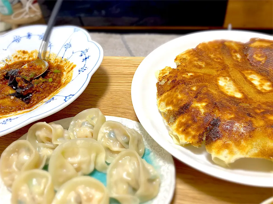 餃子と麻婆茄子|さとさやさん