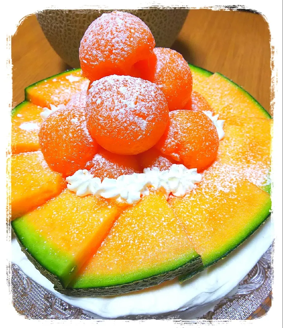 甘酒シフォンメロンケーキ🍈|ひとみんΨ(*´∀｀)Ψさん