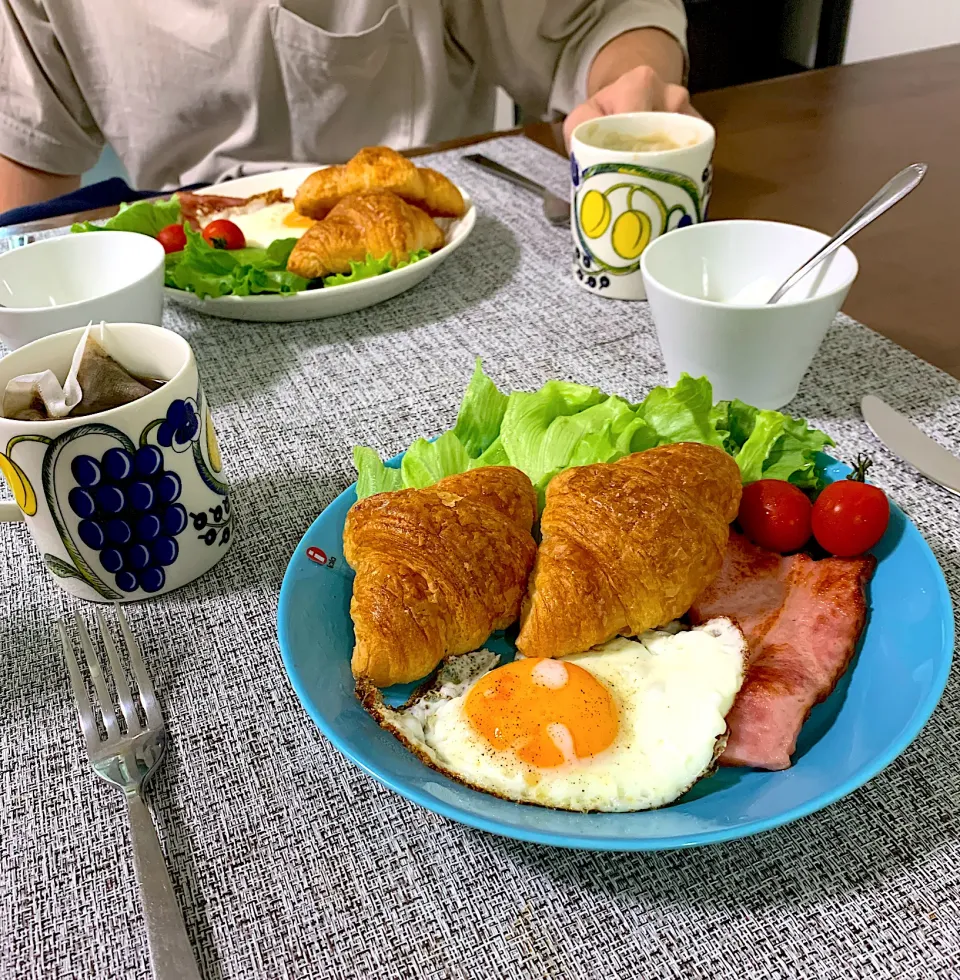 Snapdishの料理写真:クロワッサンモーニング|appiさん