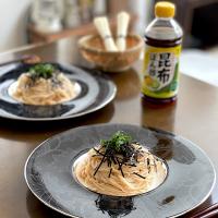 明太子と昆布ポン酢の素麺　ごま油風味