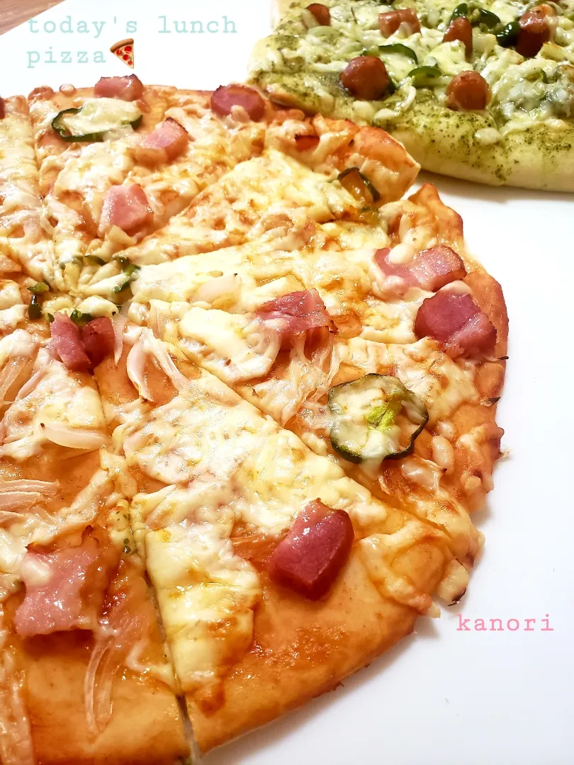 本日のランチ～手作りピザ🍕|かのりさん