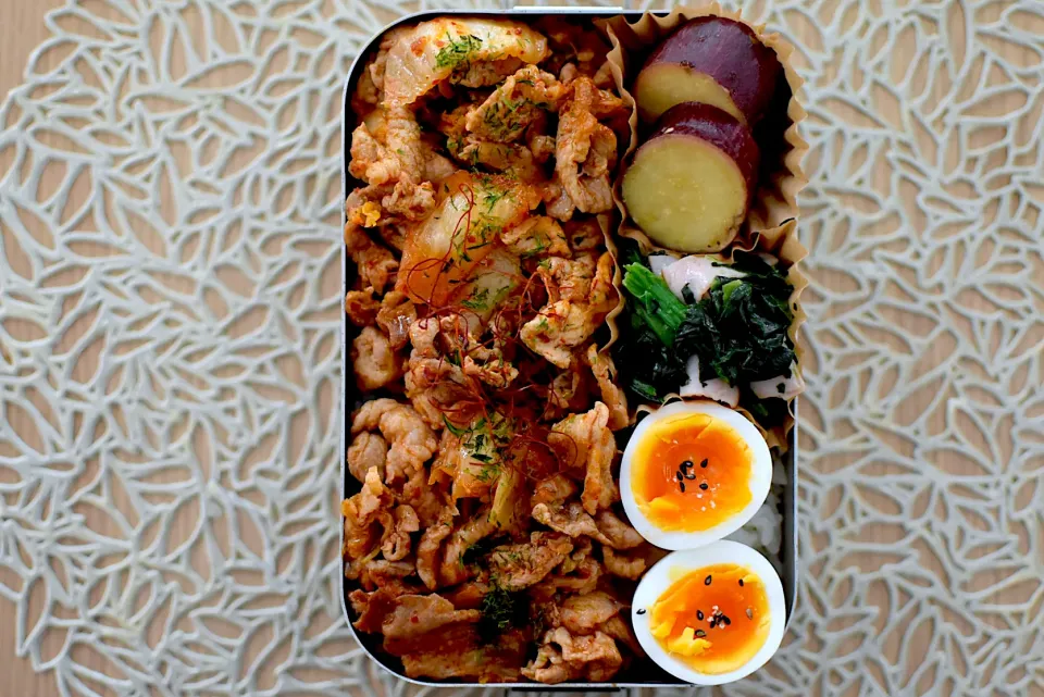 息子弁当『豚キムチ弁当』|dra-kichiさん