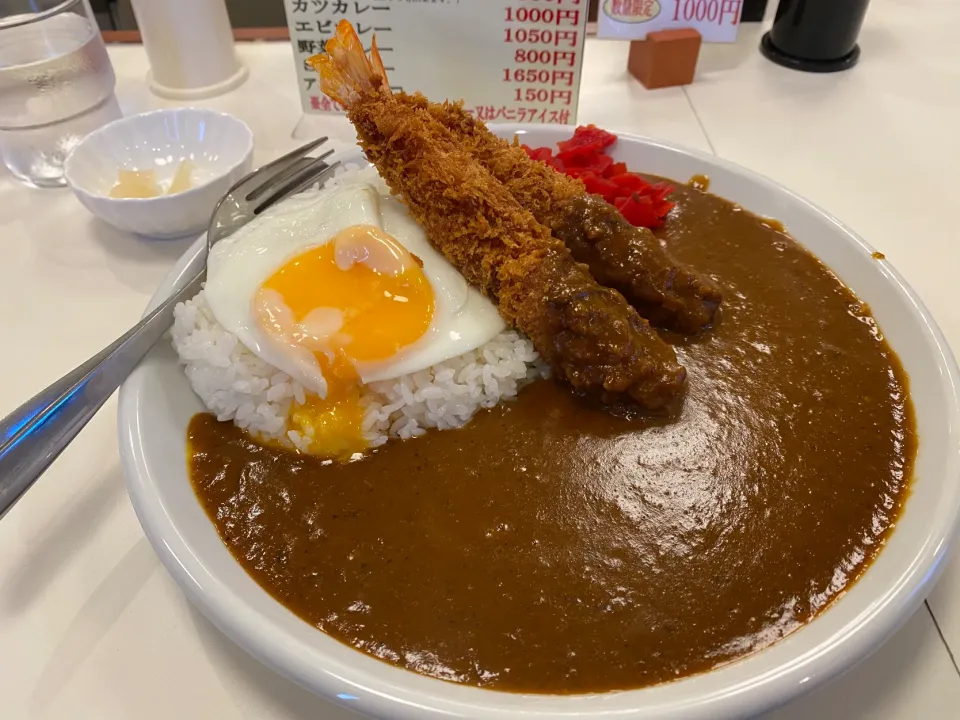 エビカレー🍤🍛目玉トッピング🍳中辛🔥|buhizouさん