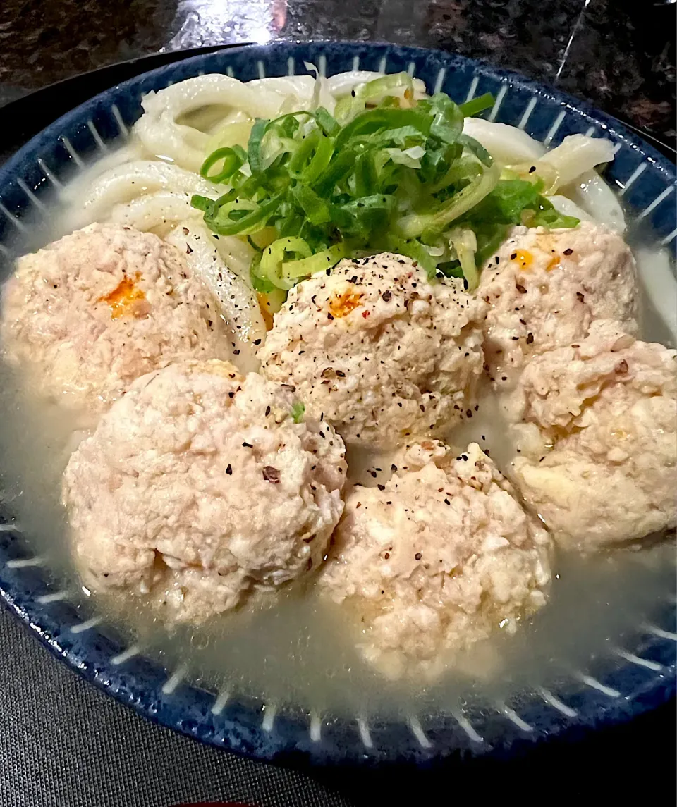 ごま油香るふわふわ鶏団子うどん🌳|💍ごはん🍚さん