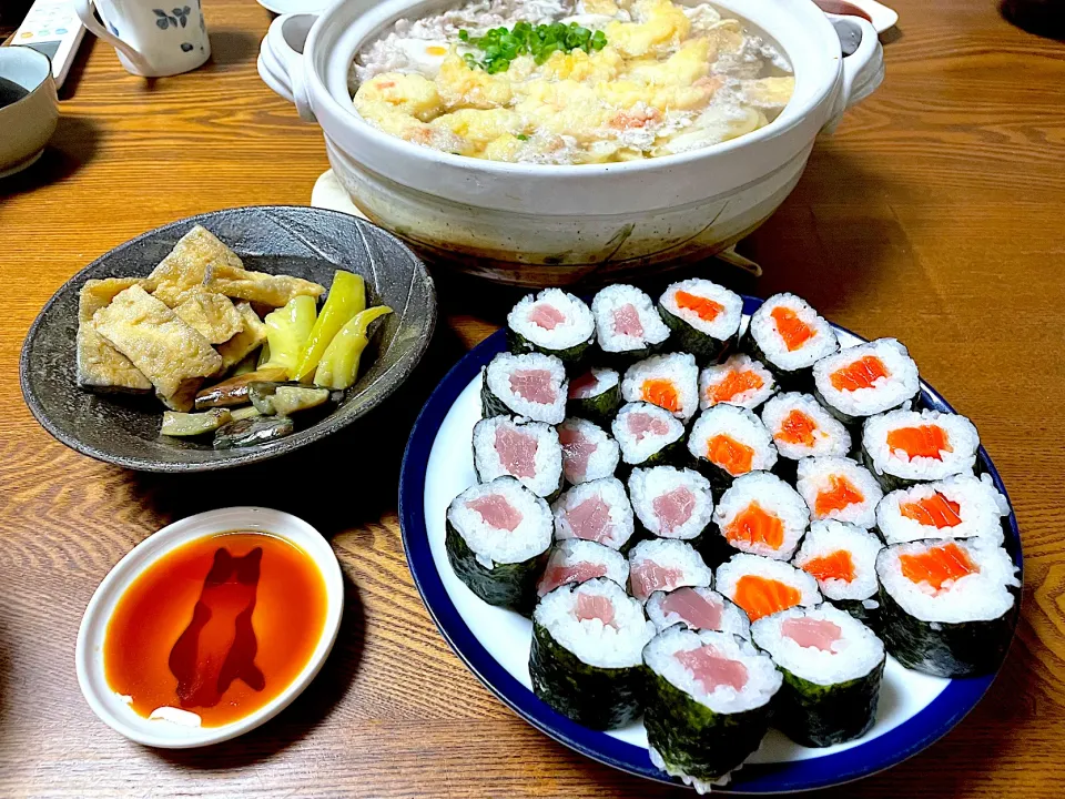 鍋焼きうどん🍲細巻き|yummy tommyさん