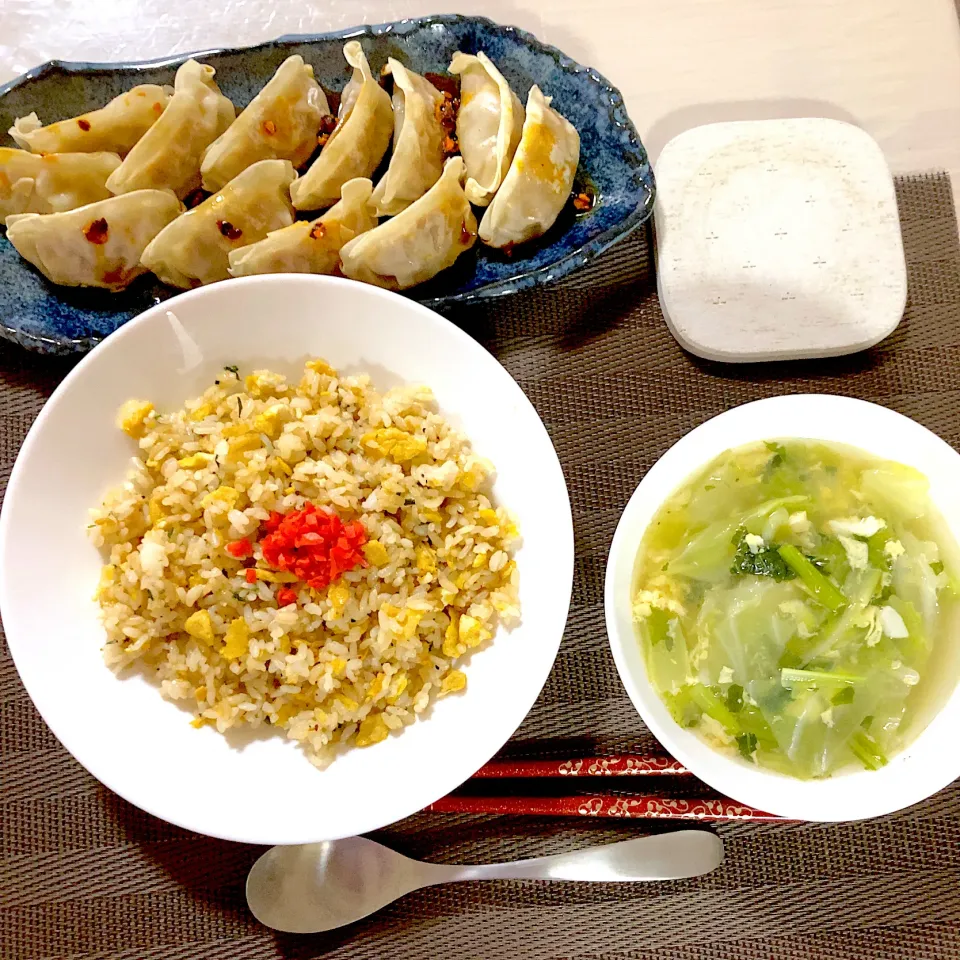 チャーハン 餃子 中華スープ|みんごはんさん